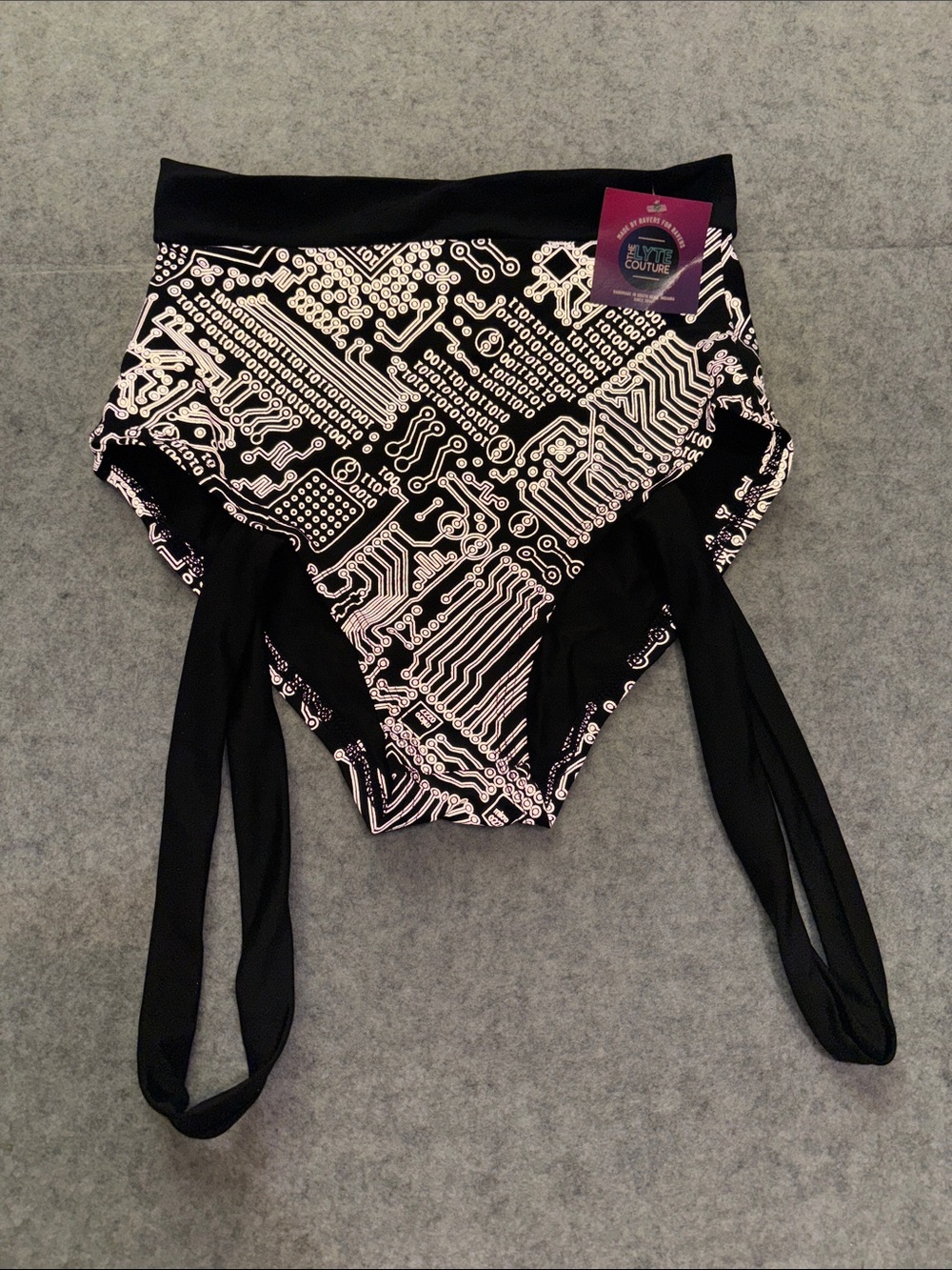 The Lyte Couture Flash Reflective Circuit Board Strappy Leg Garter Rave Bottoms